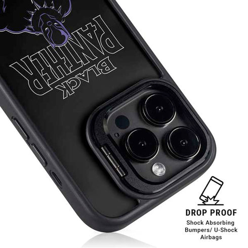 Marvel Black Panther Night Time Watch iPhone 14 Pro Kickstand Case